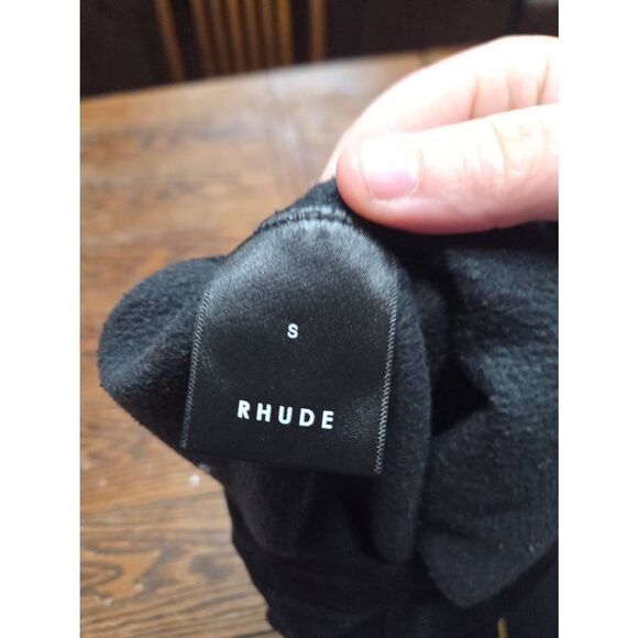 Rhude Maxfield Black Printed Cotton Sweatpants sz Small - Picture 4 of 6